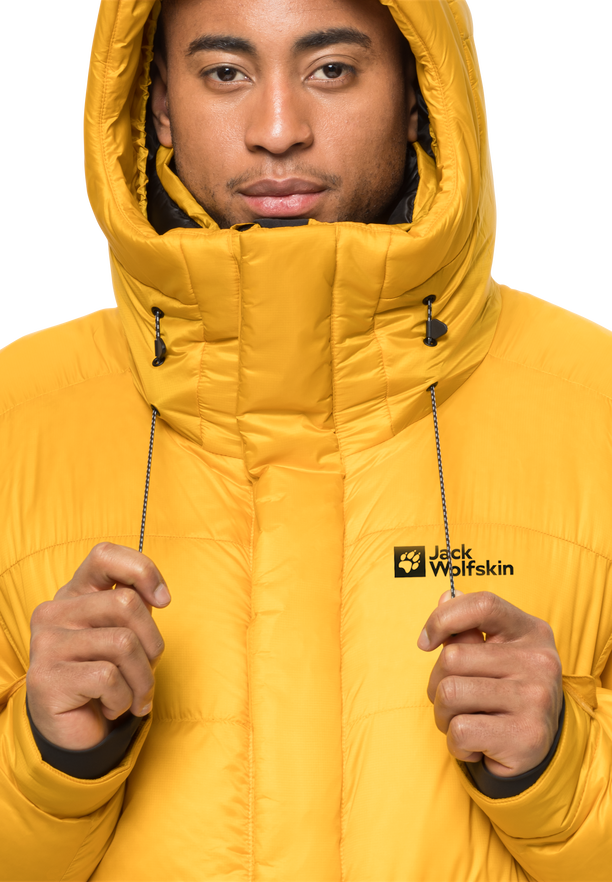 1995 SERIES DOWN HOODY Burly Yellow XT L Veste d expedition en duvet JACK WOLFSKIN