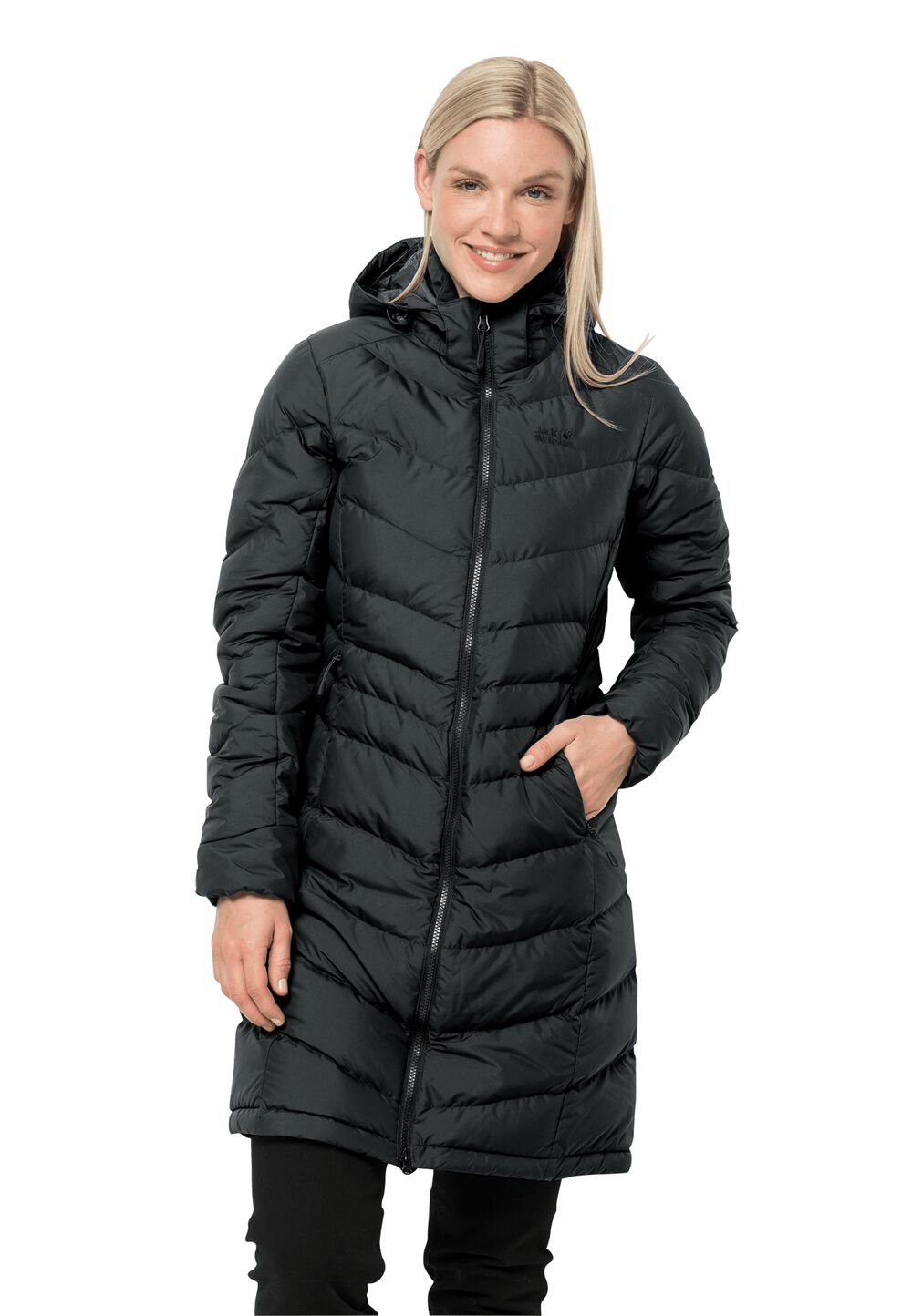Manteau duvet coupe-vent femmes Selenium Coat XS noir black