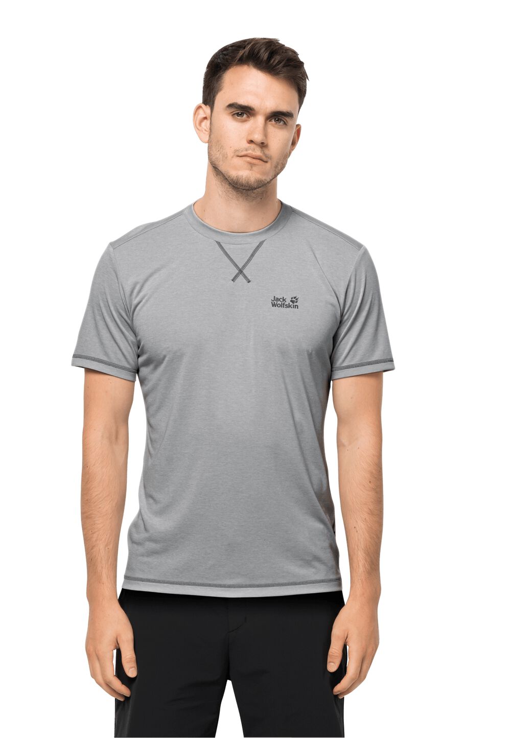 T-shirt technique hommes Crosstrail T-Shirt Men L gris silver grey