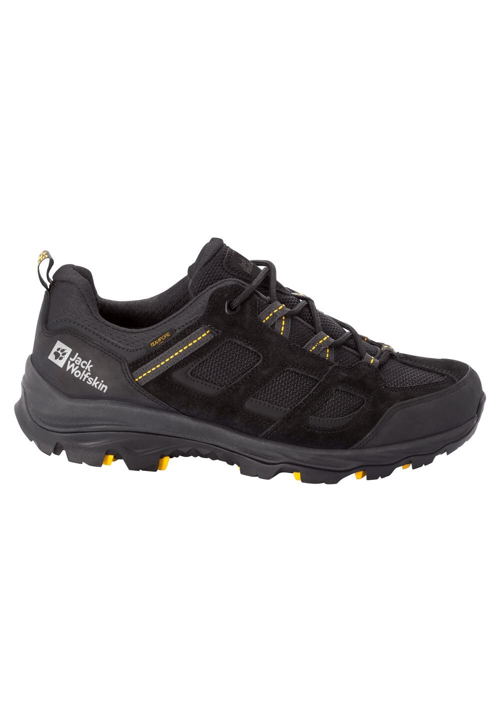 Chaussures de randonnée imperméables hommes Vojo 3 Texapore Low Men 6 noir black / burly yellow XT