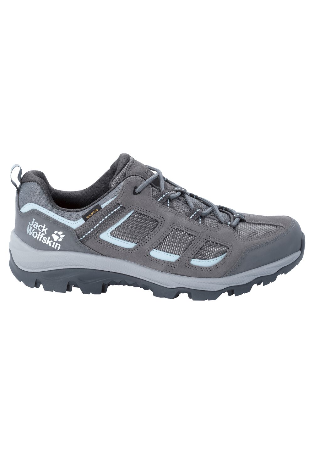 Chaussures de randonnée imperméables femmes Vojo 3 Texapore Low Women 4 gris tarmac grey / light blu