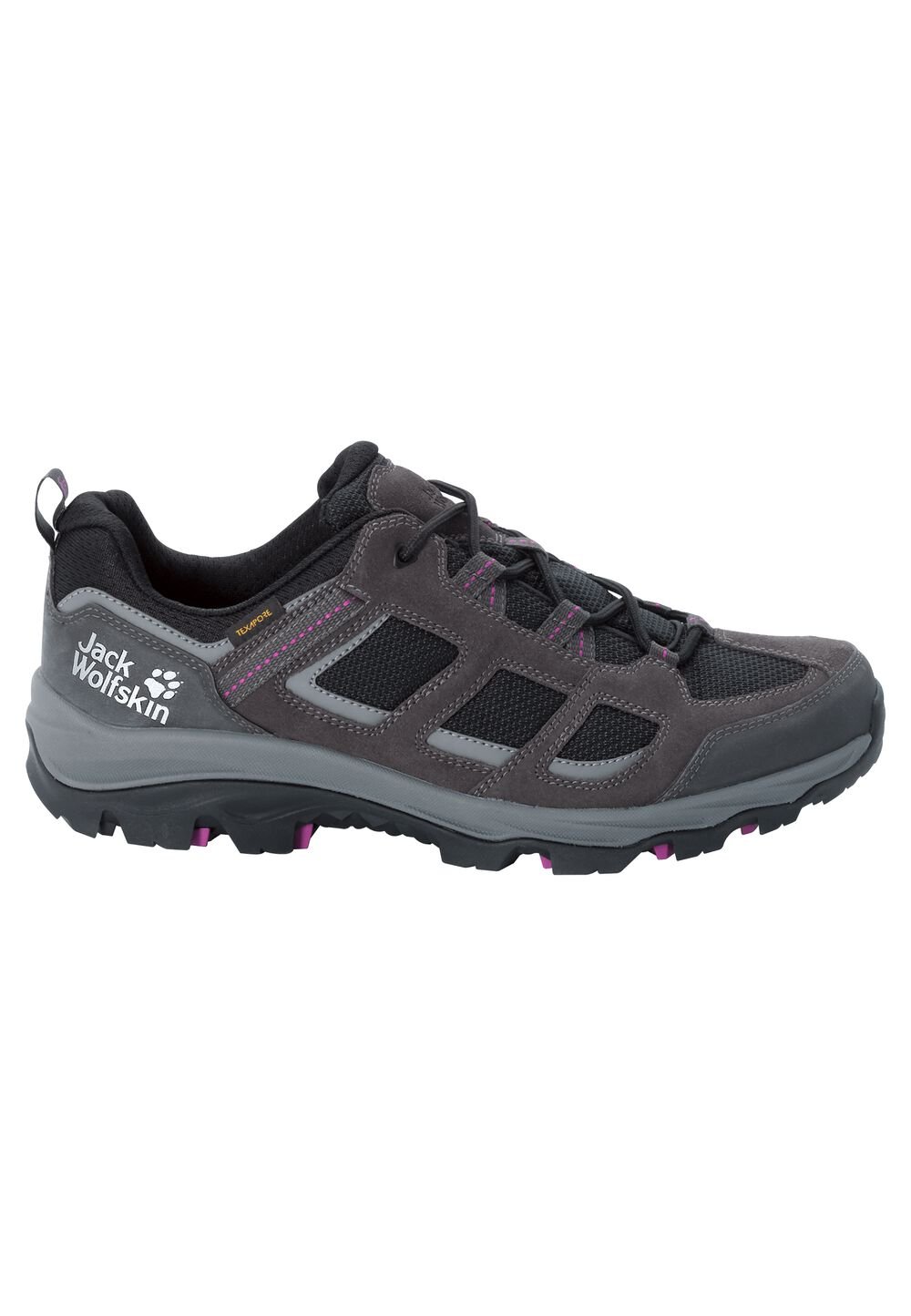 Chaussures de randonnée imperméables femmes Vojo 3 Texapore Low Women 3,5 gris dark steel / purple