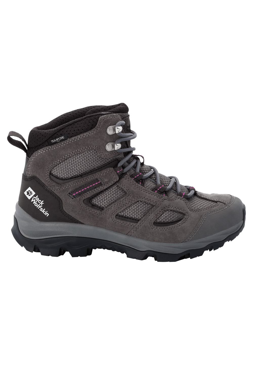 Chaussures de randonnée imperméables femmes Vojo 3 Texapore Mid Women 3 gris tarmac grey / pink