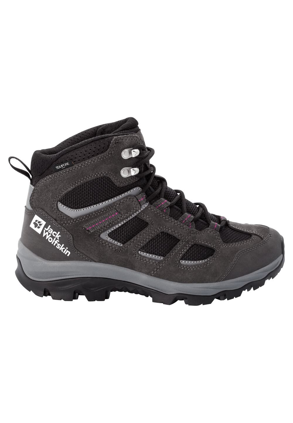 Chaussures de randonnée imperméables femmes Vojo 3 Texapore Mid Women 3,5 gris dark steel / purple