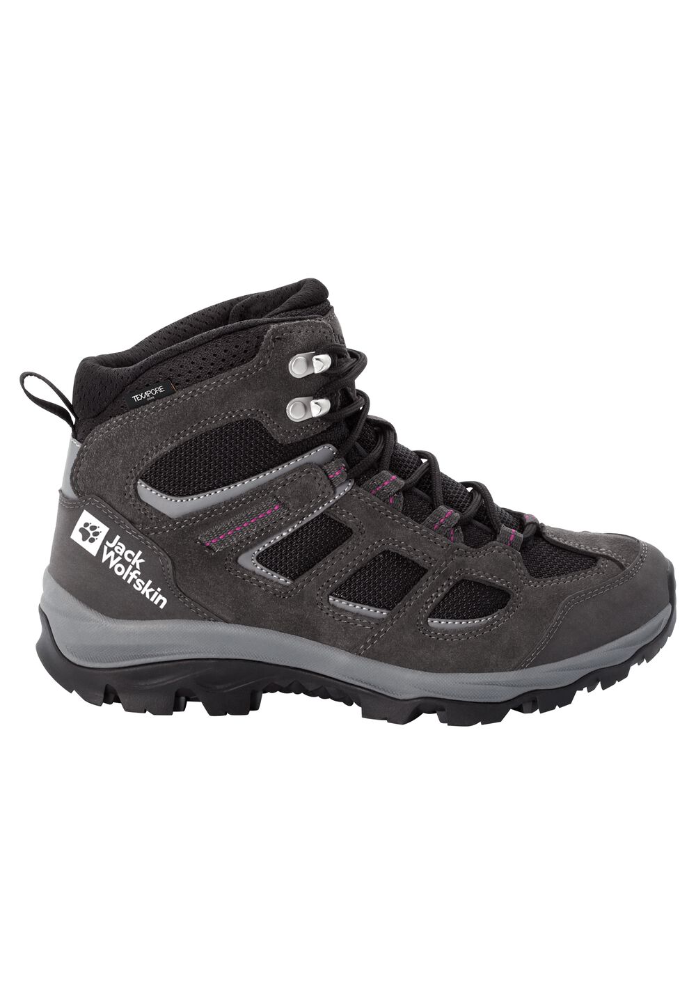 Chaussures de randonnée imperméables femmes Vojo 3 Texapore Mid Women 7,5 gris dark steel / purple