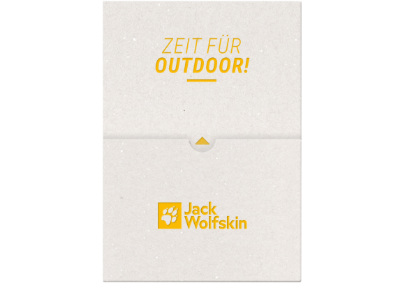 Geschenkkarte mit Outdoor-Umschlag