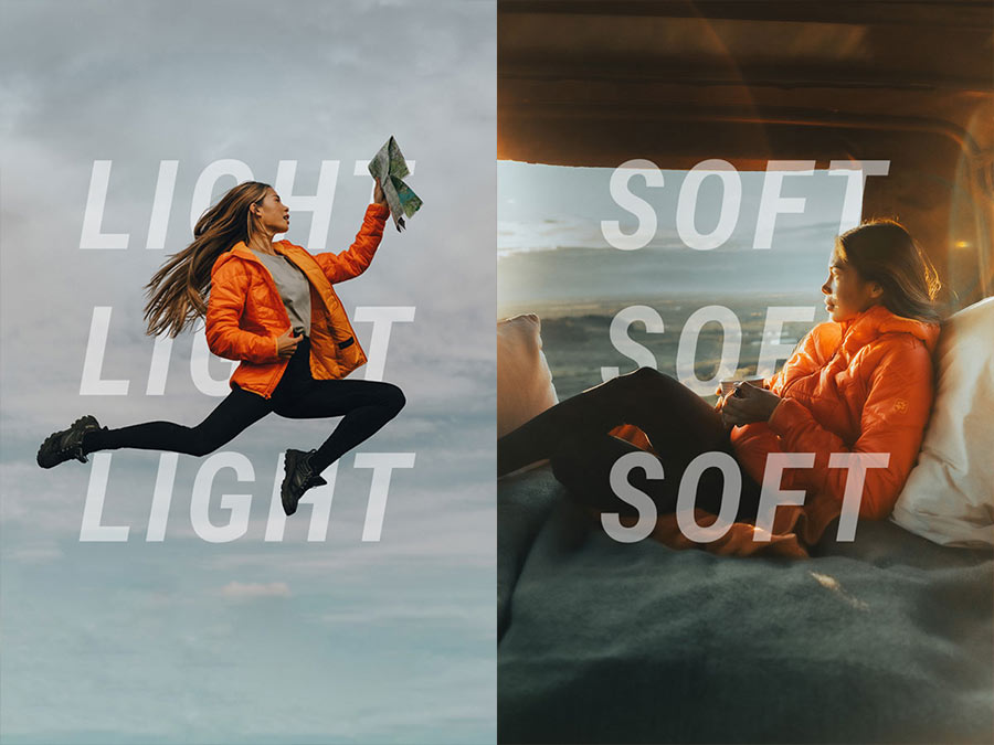 Femme dans les airs avec une carte à la main
